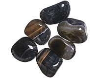 Achát barvený tromlovaný M, 6 ks