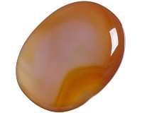 Achát červený, tromlovaná placička