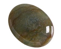 Achát ovál, kabošon 16x12 mm