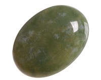 Achát ovál, kabošon 16x12 mm