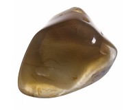 Achát šedý tromlovaný M