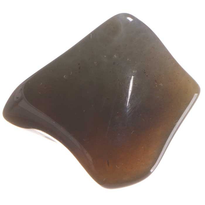 Achát šedý tromlovaný M