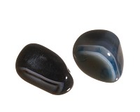 Achát tromlovaný barevný, 2 ks