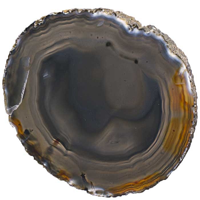 Achátový plátek 4B; 118x110 mm