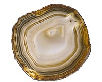 Achátový plátek EX1; 142x128 mm