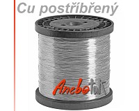 Ag postříbřený drát měkký, 0,5 mm, 8,14 kg