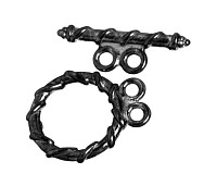 Americké zapínání gunmetal, 13 mm (4 sety)