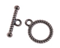 Americké zapínání gunmetal, 13 mm (4 sety)