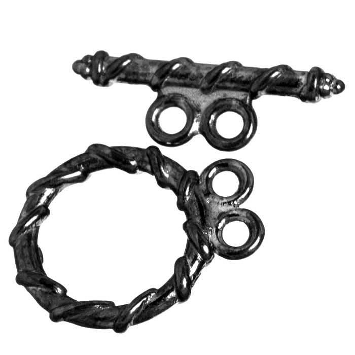 Americké zapínání gunmetal, 13 mm (4 sety)