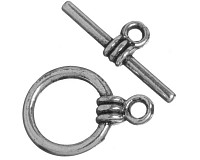 Americké zapínání platinové, 10 mm, 4 sety