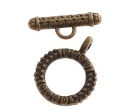 Americké zapínání starozlaté, 18 mm 1 set