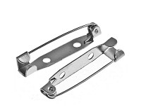 Brožový můstek platinový, 30x6 mm, (5 ks)