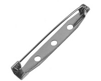 Brožový můstek platinový, 40x6 mm, (5 ks)