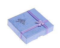 Dárková krabička modrá 9x9x2 cm