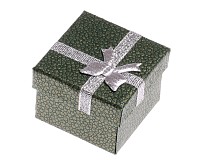 Dárková krabička zelená 4x4x3 cm
