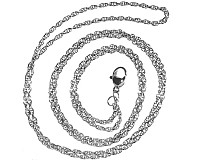 Dlouhý řetízek z nerezové oceli, 1,8 mm (75 cm)