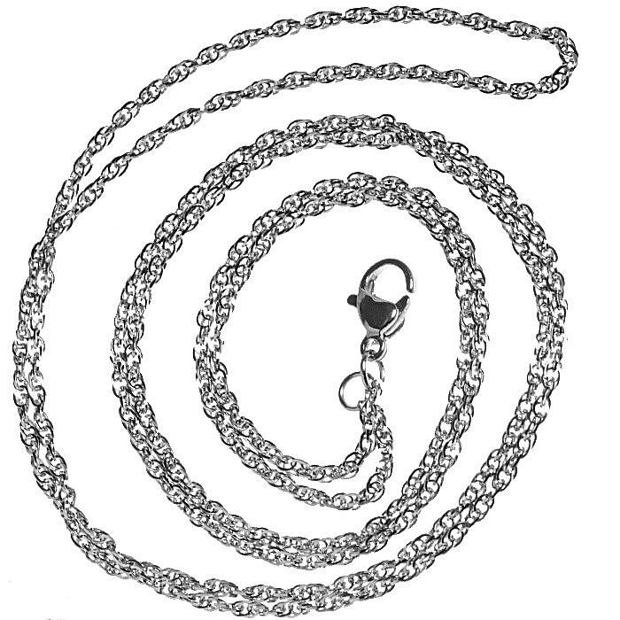 Dlouhý řetízek z nerezové oceli, 3 mm (75 cm)