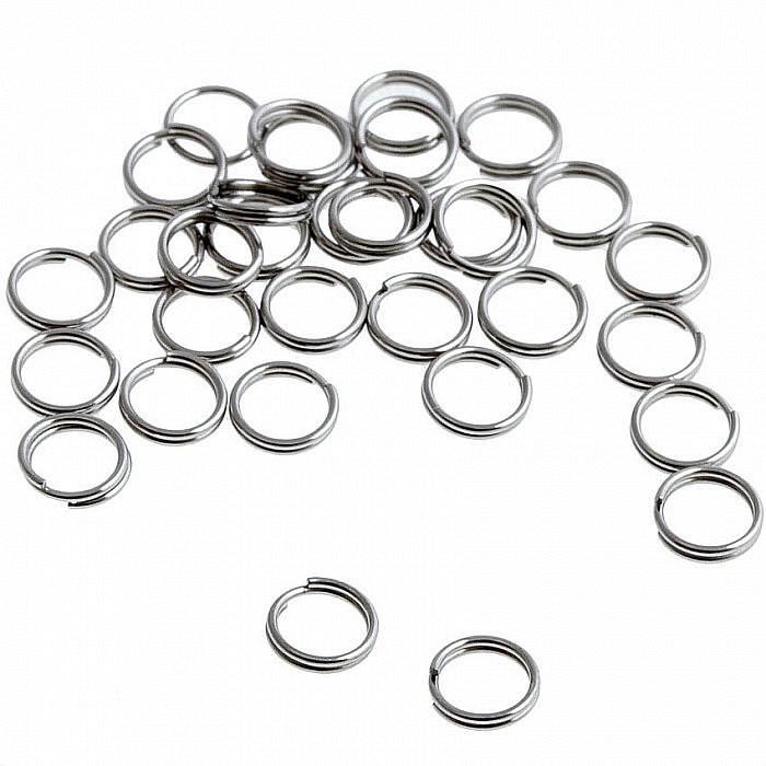 Dvojité kroužky z nerezové oceli, 5x0,7mm (50ks)