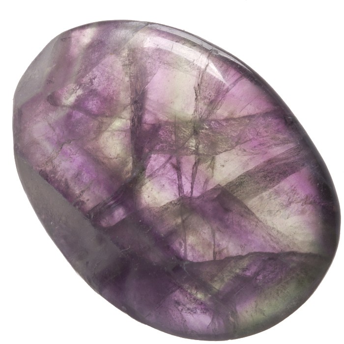 Fluorit, tromlovaná placička 47 mm