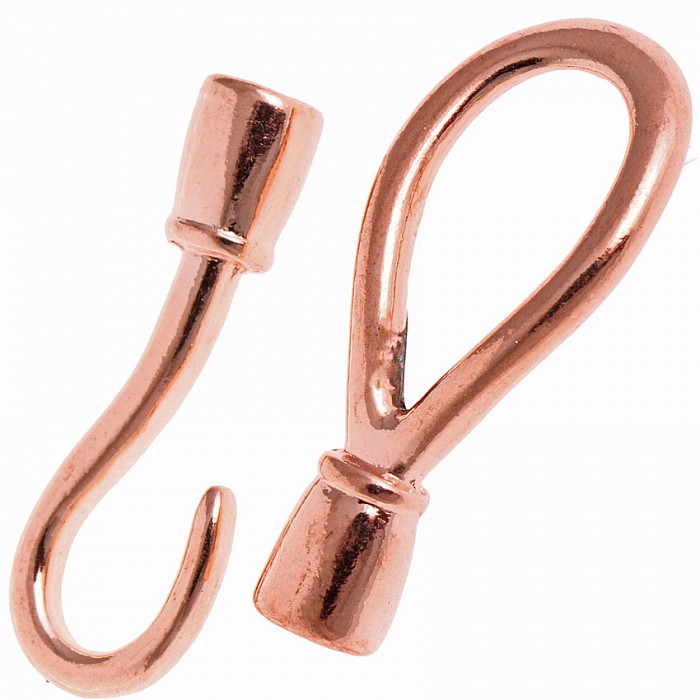 Háčkové zapínání měděné, 1 set