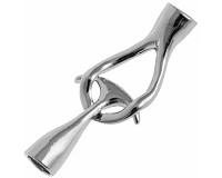 Háčkové zapínání platinové (5,5 mm), 1 set