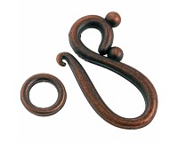 Háčkové zapínání staroměděné, 5 setů