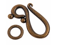 Háčkové zapínání starozlaté, 5 setů