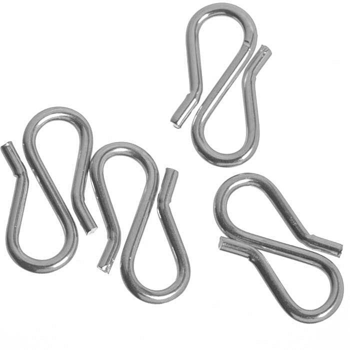 Háčkové zapínání z nerezové oceli, 12 mm (10 ks)