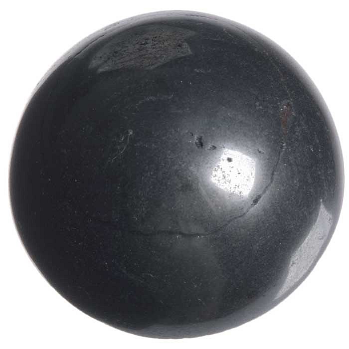 Hematit, kabošon kulatý 25 mm
