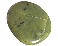 Jadeit-nefrit, tromlovaná placička 42 mm