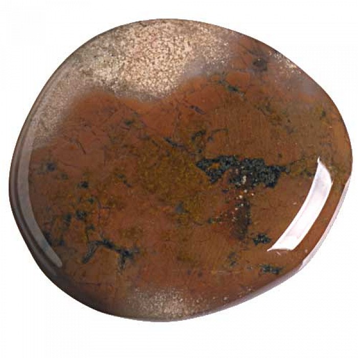 Jaspis brekcie, tromlovaná placička 32 m