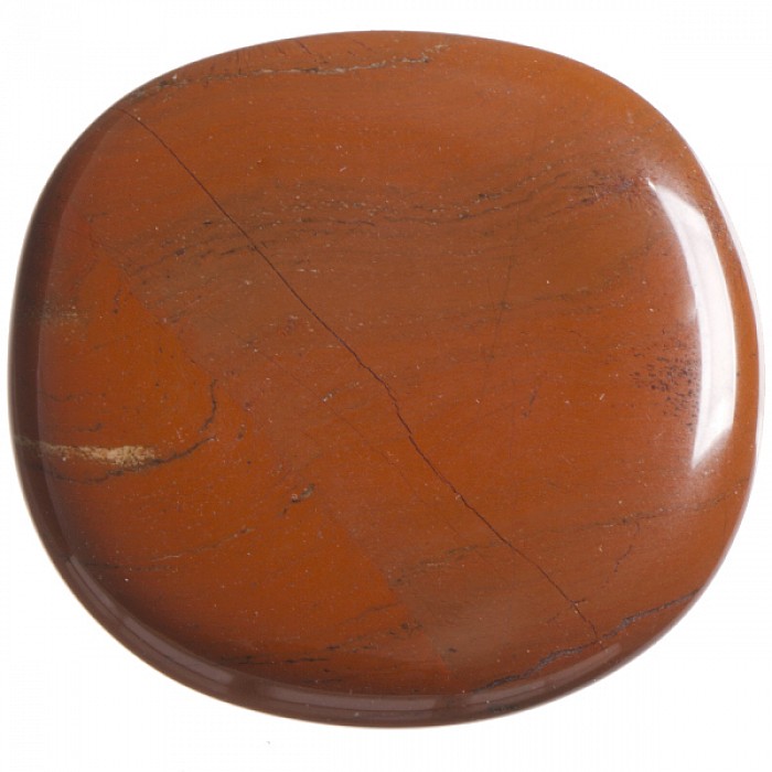 Jaspis červený, tromlovaná placička 42 mm