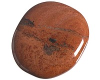Jaspis červený, tromlovaná placička 43 mm