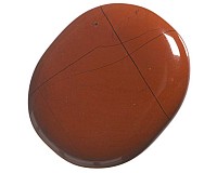 Jaspis červený, tromlovaná placička 43 mm