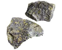 Jaspis epidot, surový minerál