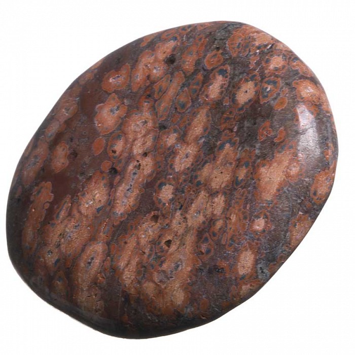 Jaspis leopard, tromlovaná placička