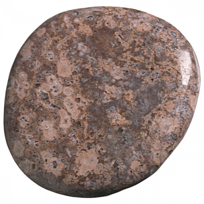 Jaspis leopard, tromlovaná placička 45 mm