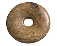 Jaspis obrázkový, donut 30 mm