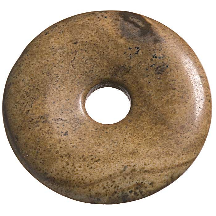 Jaspis obrázkový, donut 30 mm