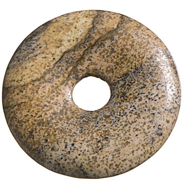 Jaspis obrázkový, donut 30 mm