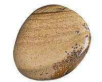 Jaspis obrázkový, tromlovaná placička 44 mm