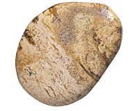 Jaspis obrázkový, tromlovaná placička 45 mm