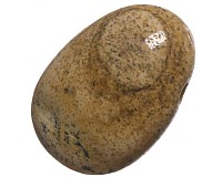 Jaspis obrázkový, vrtaný přívěsek