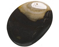 Jaspis zebra, tromlovaná placička 41 mm