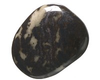 Jaspis zebra, tromlovaná placička 43 mm