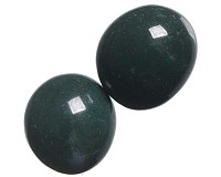 Jaspis zelený tromlovaný M, 2 ks