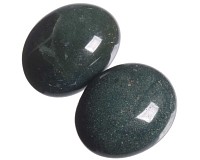 Jaspis zelený tromlovaný S, 2 ks