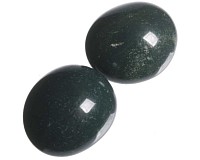 Jaspis zelený tromlovaný S, 2 ks