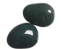 Jaspis zelený tromlovaný S, 2 ks