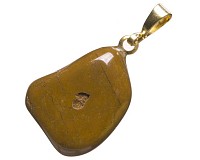 Jaspis žlutý tromlovaný, přívěsek